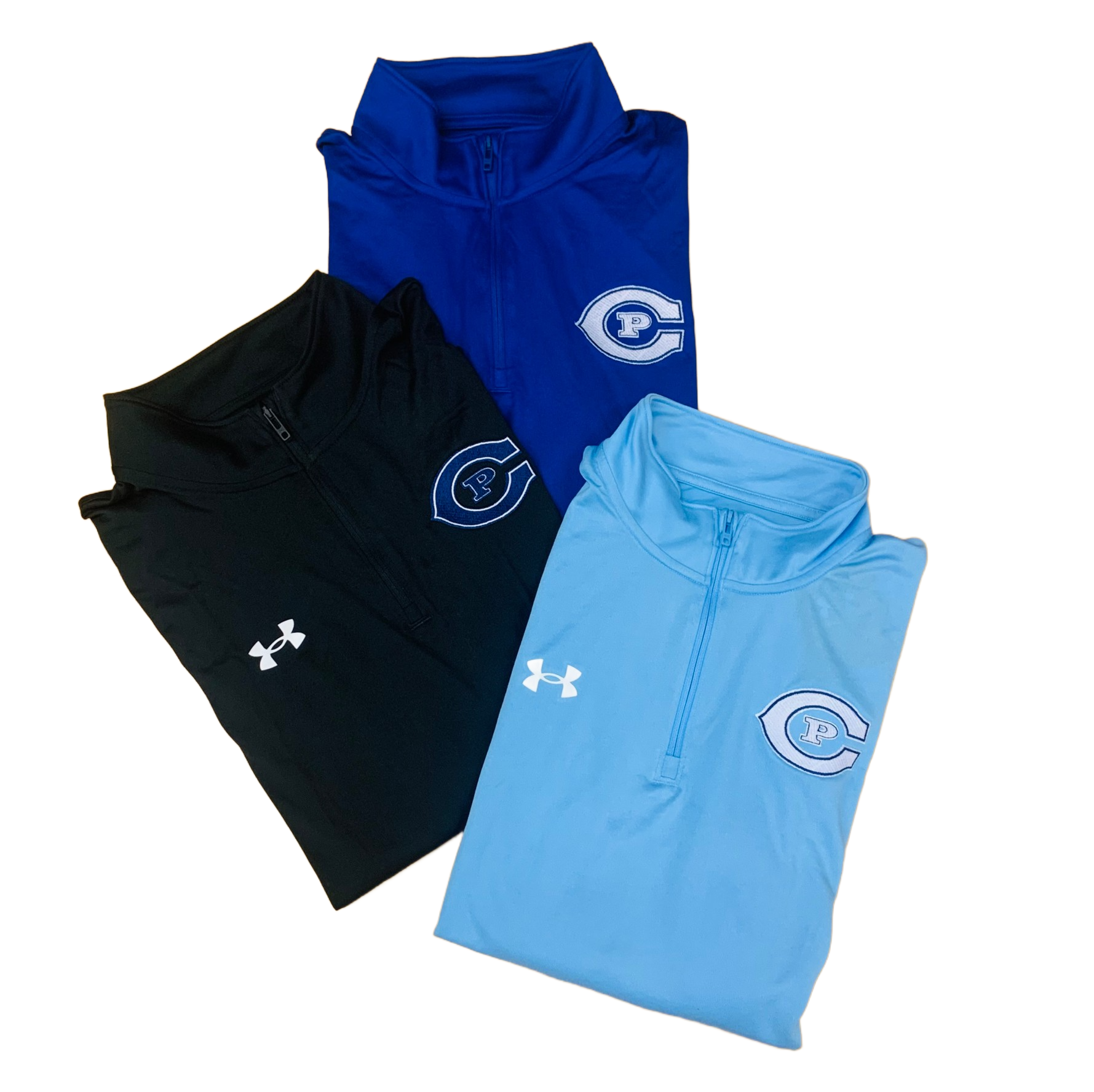 Under armour 1 4 zip lightweight cp logo creighton prep jaymart