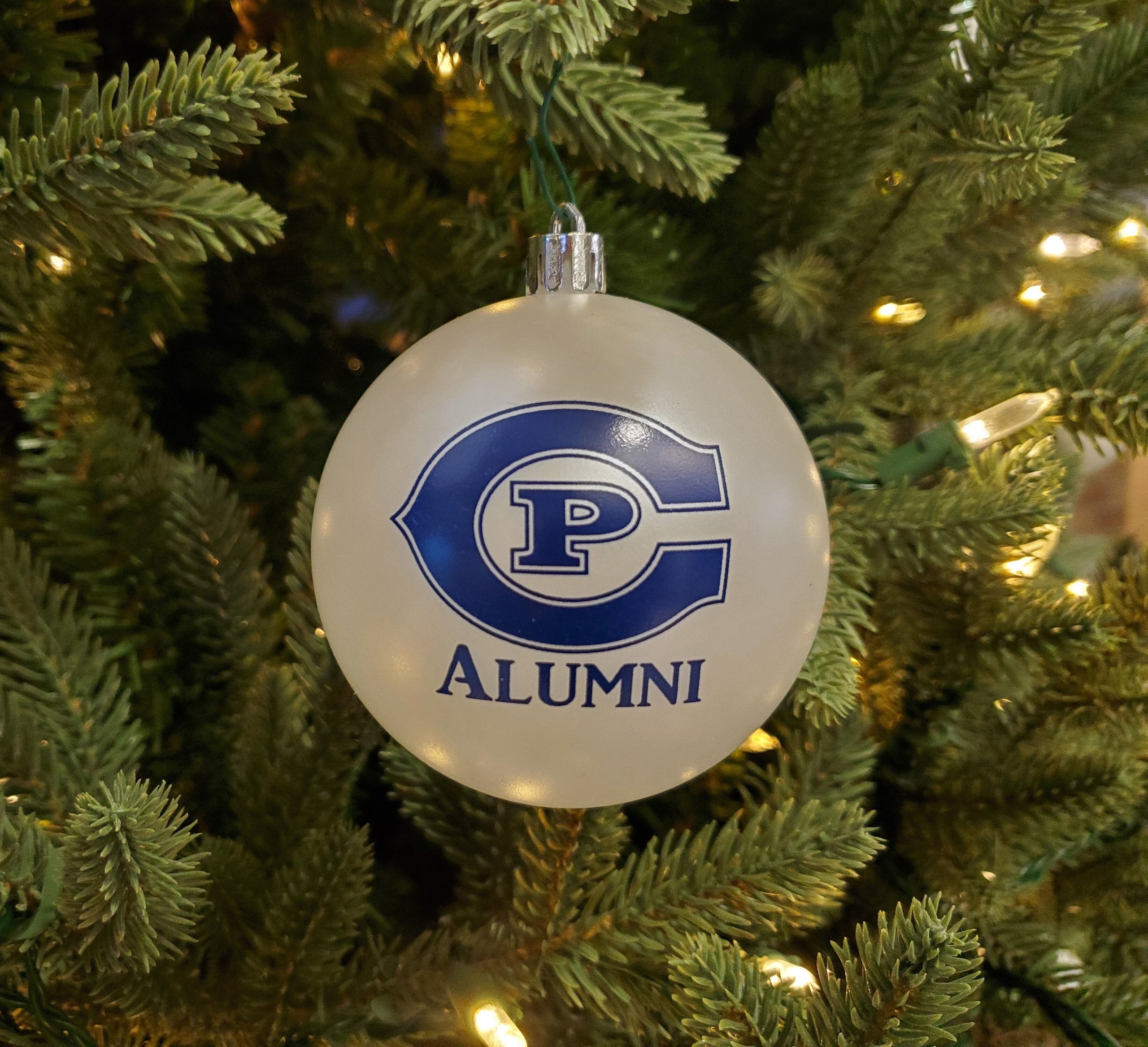 White Ball Ornament Alumni CP Creighton Prep JayMart white-ball-ornament-alumni-cp-creighton-prep-jaymart